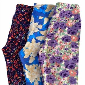 3 Pairs NWOT Tween LLR LuLaRoe Leggings